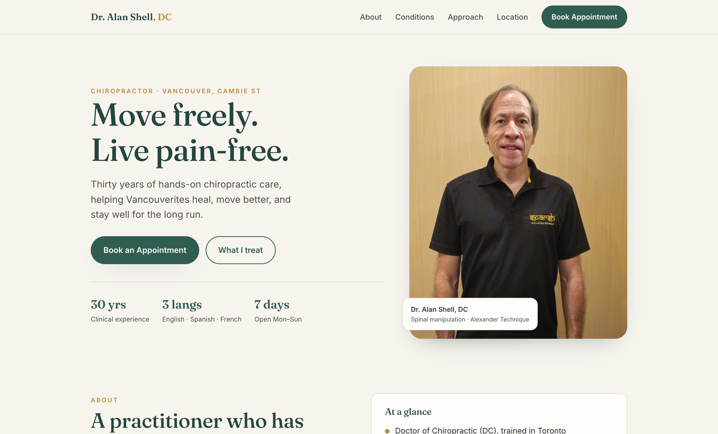 Dr. Alan Shell website preview